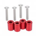 X Autohaux Car Engine Motor Hood Vent Spacer Riser Kit Aluminum Alloy 8mm