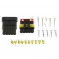 Esupport 5 X Pin Way Car Waterproof Electrical Connector Plug Socket Kit Wire Awg Gauge Marine 1 5mm Series Terminals 