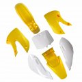 Tdpro Plastic Body Fender Fairing Kit Fuel Gas Tank Seat With Cap For Kawasaki Kx 65 Kx65 Yellow