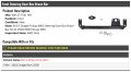Front Steering Gear Box Brace Bar Compatible With 1994-2002 Dodge Ram 2500 4wd