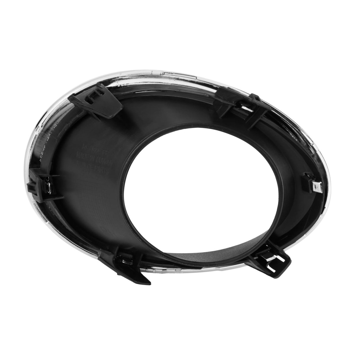 Ni1039156 Front Fog Light Bezel For Nissan Rogue Sport 2017-2019 Passenger Right Side Smooth Chrome With Black