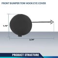 Front Bumper Tow Hook Eye Cover For Audi A4 B8 2012 2015 Facelifted Not Fit S Line Part Number 8k5807241c Black Pc Abs Material