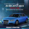 Front Bumper Tow Hook Eye Cover For Audi A4 B8 2012 2015 Facelifted Not Fit S Line Part Number 8k5807241c Black Pc Abs Material