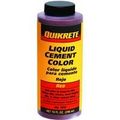 Quikrete 13173 Liquid Cement Color Red Net 10 Fl Oz 296 Ml 
