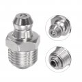 Uxcell 304 Stainless Steel Straight Grease Fitting 1 8-27inch Thread Hydraulic Accessories 10pcs