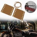 Handlebar Wraps 2pcs Motorcycle Leather Hand Grip Covers With Strap Heated Pads Modification Accessories Yellow
