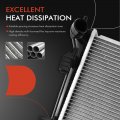 A-premium Engine Coolant Radiator Assembly Compatible With Hyundai Accent Veloster Kia Rio 2012-2017 L4 1 6l Manual