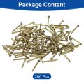 200pcs Small Hardware Nails 1 4 X 16mm Carbon Steel Round Head Common Finishing Nail For Household Woodworking Picture Hanging