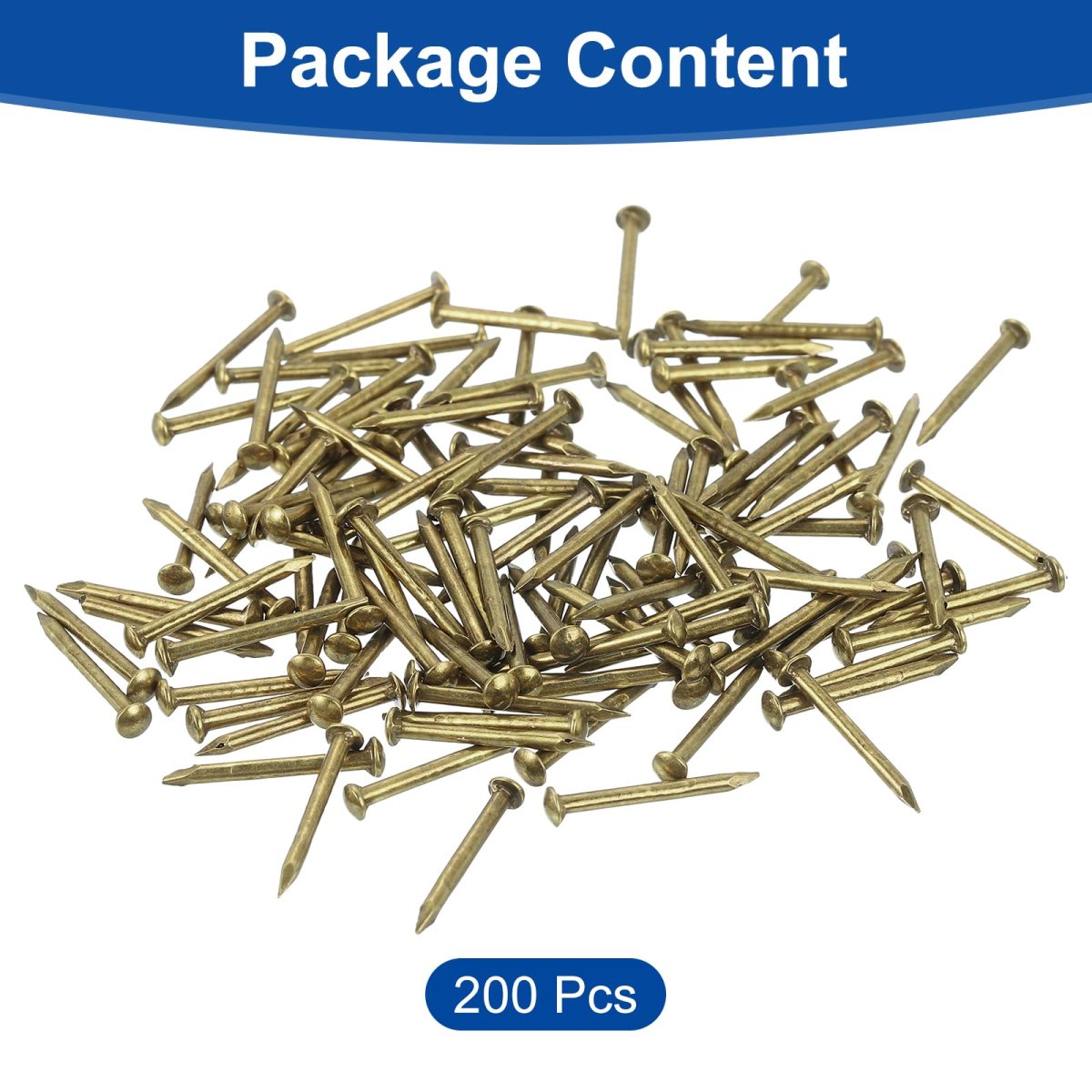 200pcs Small Hardware Nails 1 4 X 16mm Carbon Steel Round Head Common Finishing Nail For Household Woodworking Picture Hanging