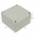 Uxcell 3 9 X2 3 100mmx100mmx60mm Aluminum Junction Box Universal Electric Project Enclosure W Two Horns