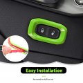Rt-tcz Interior Door Lock Switch Cover Trim Frame Decoration Accessories Compatible With Jeep Wrangler Jl Jlu Gladiator Jt