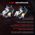 Door Latch Lock Actuator Fit 2004 2005 2006 2007 2008 For Pontiac Grand Prix Front Left Rear Side Assembly Replaces 931-366