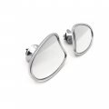Httmt Mt442- Chrome Inner Fairing Mount Side Rear Mirrors For H-d Street Glide 2014-2017 