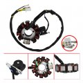 Wflnhd 11 Pole Coils Magneto Stator Ac 6 Coil Replacement For Gy6 150cc 125cc Engine Chinese Moped Scooter Atv Quad 4