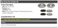 Rear Ceramic Brake Pads And Rotor Kit 320mm Rotors Compatible With 2014-2019 Jeep Cherokee