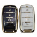 Gloss Smart Remote Key Fob Case Cover Protector For Ram 1500 2500 3500 2019 2020 2021 2022 2023 2024 4 Buttons 