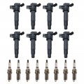 Trq Ignition Coil Iridium Spark Plug Kit Set For Hyundai Equus Genesis V8 New