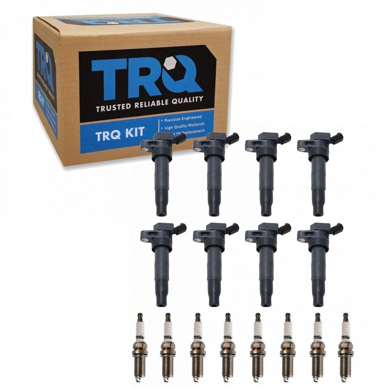 Trq Ignition Coil Iridium Spark Plug Kit Set For Hyundai Equus Genesis V8 New