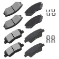 D924 D1313 Ceramic Disc Brake Pads Set Front And Rear For Hyundai Azera 2009 2011 Elantra 2010 Sonata 2008 Kia Amanti 2007 Soul 