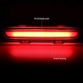 Auto Dynasty 3d Led Bar Third Smoked Lens 3rd Tail Brake Light Rear Center Stop Lamp Compatible With Dodge Charger Lx 06-10