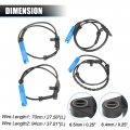 Uxcell 4pcs Front Rear Left Right Abs Wheel Speed Sensor For Bmw 525i 5l 2001-2003 528i 2 8l 1999-2000 No 34526756375