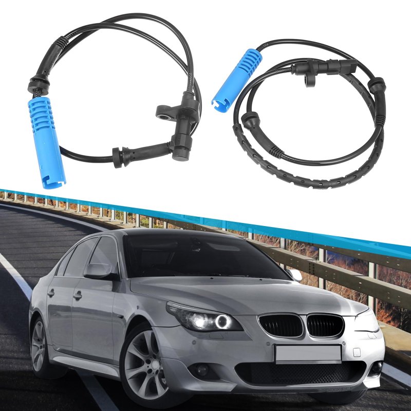 4pcs Front Rear Left Right Abs Wheel Speed Sensor For Bmw 525i 5l 2001-2003 528i 2 8l 1999-2000 No 34526756375 34526756376