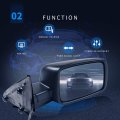 Aintier Side View Mirror Compatible With 2011-2013 For Ram 1500 Manual Folding Heated Turn Signal Right Passenger Replacement