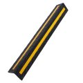 Rubber Garage Wall Corner Guard With Reflective Strip Universal Size For Parking Lots 