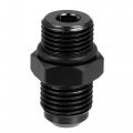 X Autohaux Black 6an Male To M14 1 25mm Metric Thread Fitting Adapter Flare Union Coupler Fuel Oil Line Hose End Aluminum Alloy