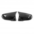 Car Exterior Mirror Cap 1 Pair Side Rearview Cover 3kbon Fiber Bright Black Replacement For Gr Supra A90 2018a 2021 Car 