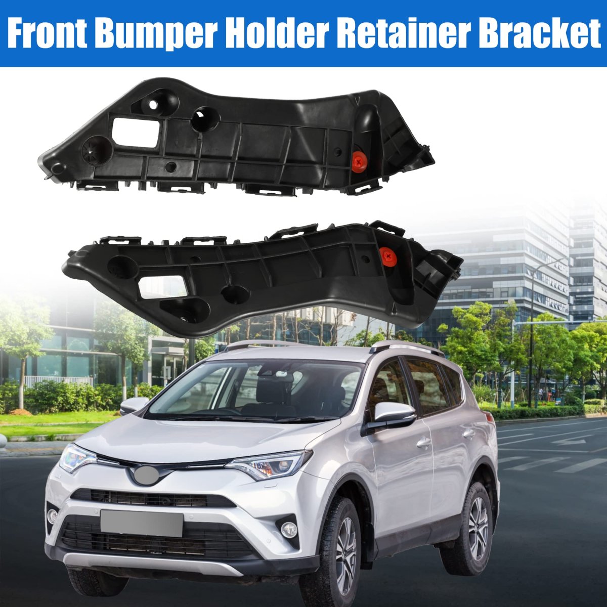 1 Pair Left And Right Side Front Bumper Cover Support Rail 52536-0r060 52535-0r080 For Toyota Rav4 2016 2017 2018