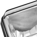 Hecasa Pair Fog Light Bezel For 2015-2020 Gmc Yukon Yukon Xl Front Bumper Clear Lens Lamp Black Silvery Cover Left Right Side