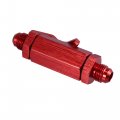 X Autohaux Car Motorcycle An6-6an Orb 9 16 -18 Sae Thread 3 Npt Male Flare Fitting Aluminum Alloy Inline Fuel Shut Off Valve 8