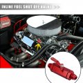 X Autohaux Car Motorcycle An6-6an Orb 9 16 -18 Sae Thread 3 Npt Male Flare Fitting Aluminum Alloy Inline Fuel Shut Off Valve 8