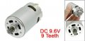 Uxcell Power Tool Dc 9 6v 10000rpm Toothed Shank Gear Motor For Electric Drill