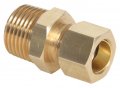 Midwest Control 268x4x2- 1 4 X 8 Brass Male Union Od Tube Mpt 8 Pack 
