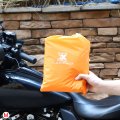 Motorcycle Cover Lightweight Half Outdoor Waterproof Rain Dust Protector Orange M Size For Most Full Dress Touring Cruiser