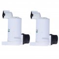 Qiilu Windshield Washer Pump 2pcs Motor8920a 3z000 Fit For Nissan Patrol Gu Y61 2 8 Td 4 2 1997a 2004