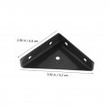 Gleavi 12 Pcs Corner Protector Metal Shelf Triangular Bracket Cabinet Furniture Guards Shelves Brackets Stand Wood Iron