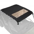 Canvas Roof Soft Top For Polaris Ranger Crew Xp 1000 900 570 Fullsize Water Resistant Sunshade With Uv Protection Black 