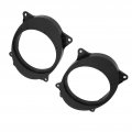 Fydun 2pcs 6 5in Car Speaker Spacers Adapter With 2 Wire Harness Black Abs Modification For Corolla Levin 6x9