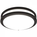 Maxxima 14 In Led Flush Mount Ceiling Light Fixture 3000k Warm White 1650 Lumens Dimmable Indoor Round Perfect For Kitchen Use 