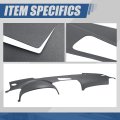 Front Abs Molded Dash Board Cover Cap Overlay Compatible With Acura Tl 2004-2008 Textured Gray