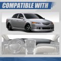 Front Abs Molded Dash Board Cover Cap Overlay Compatible With Acura Tl 2004-2008 Textured Gray