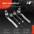 A-premium Set Of 4 Front Inner And Outer Tie Rod End Kit Compatible With Mercedes-benz C300 2015-2021 C350e 2016-2018 C63 Amg
