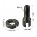 X Autohaux 4 Pcs M8 Brake Clutch Cable Line Adjuster Screw Adjusting Bolt With Slotted For Motorcycle Bike Scooter Aluminum