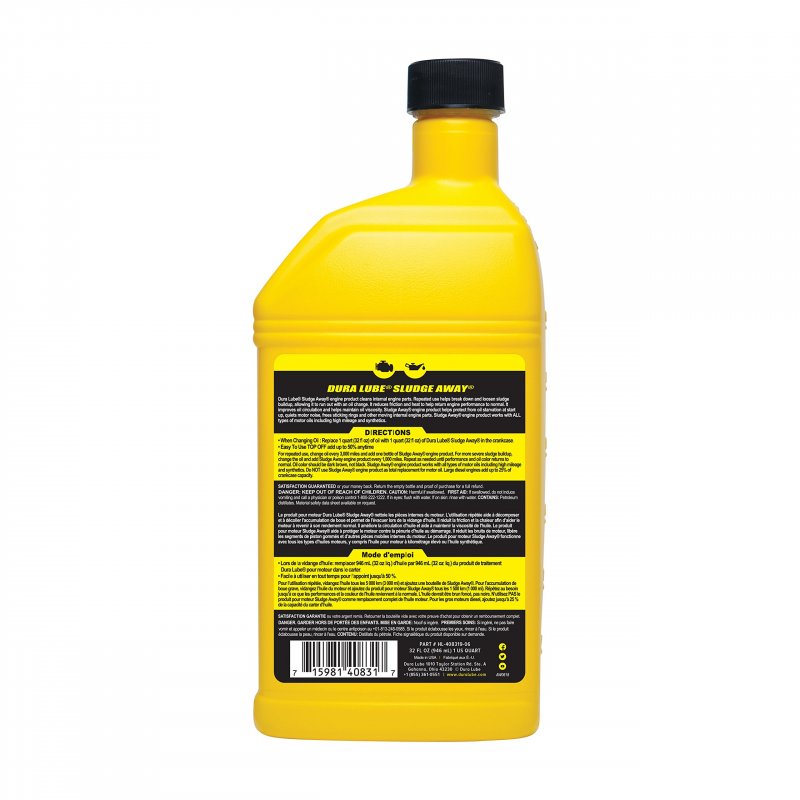 Sludge Away Engine Cleaner Hl-40831-06 32 Fluid Ounces Liquid Motor Oil Additive To Reduce Buildup And Prevent Coking Single