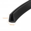 Uxcell U Channel Edge Trim 6 6ft Length Rubber Guard Seal Strip Protector Flat Type Fit For 4 5-5mm 23 64 W X 7 16 H Black
