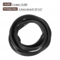 Uxcell U Channel Edge Trim 6 6ft Length Rubber Guard Seal Strip Protector Flat Type Fit For 4 5-5mm 23 64 W X 7 16 H Black