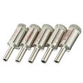 Uxcell 5pcs 5 8 Diamond Particles Coating Tip Hole Saw Drill Bit For Glass